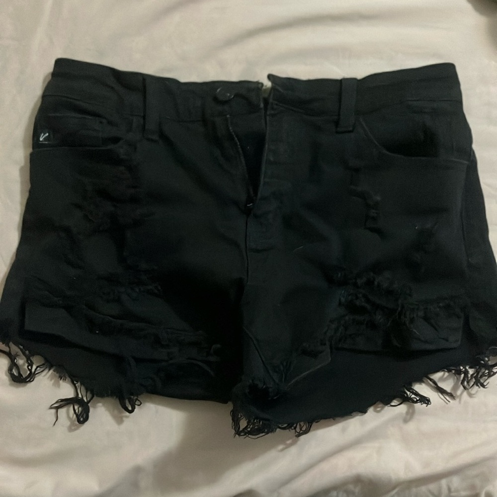Black KanCan short shorts